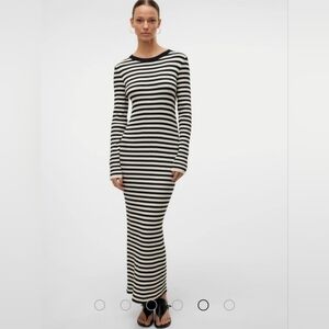 NWT Knit Dress White And Black